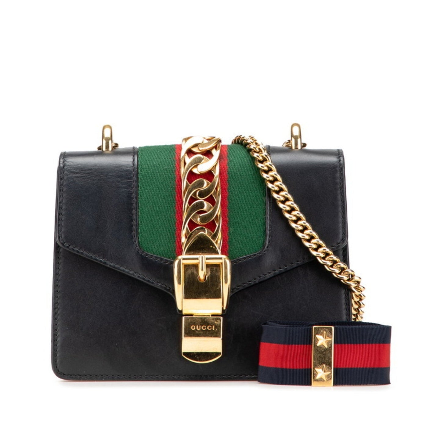 Gucci Black Leather Shoulder Bag