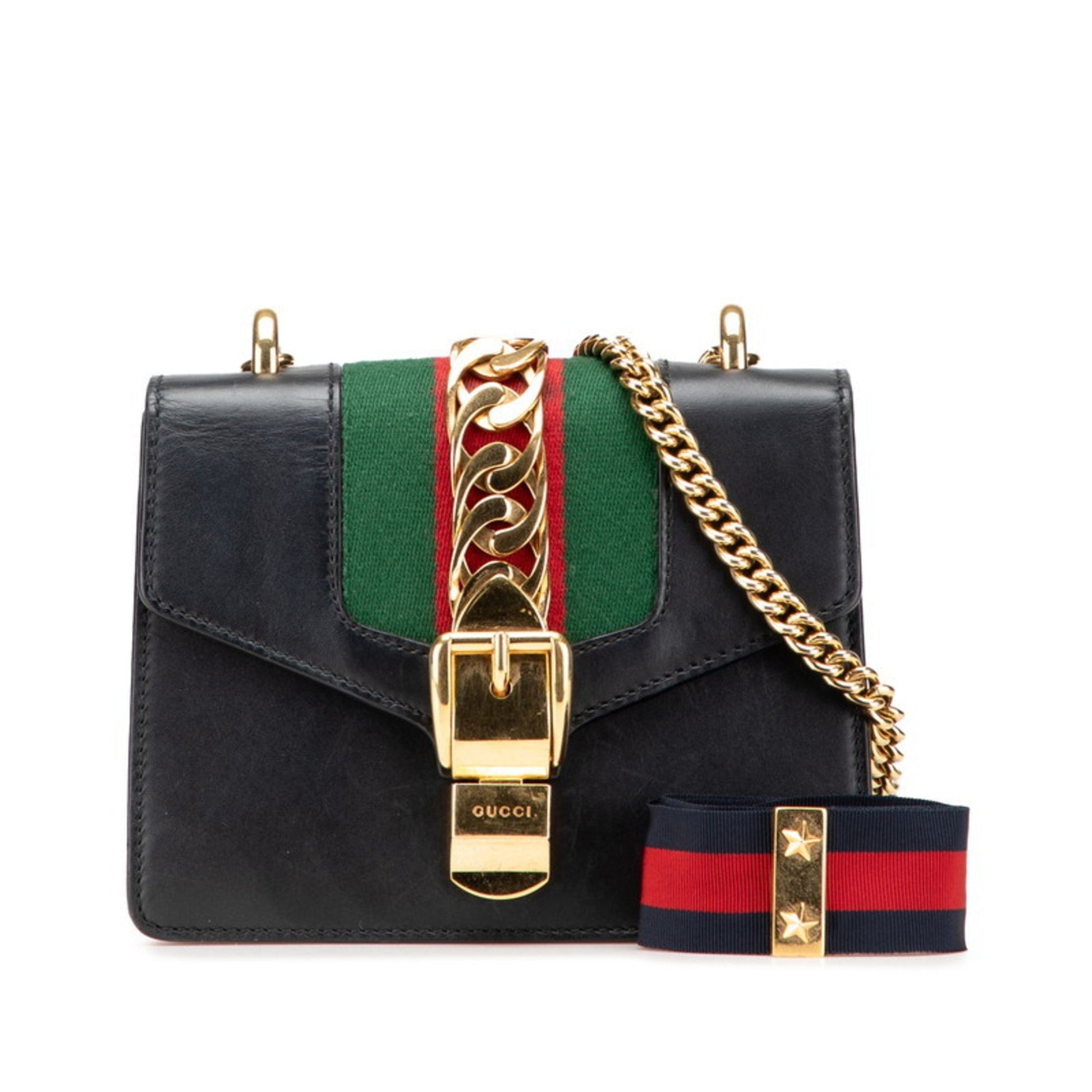 Gucci Black Leather Shoulder Bag