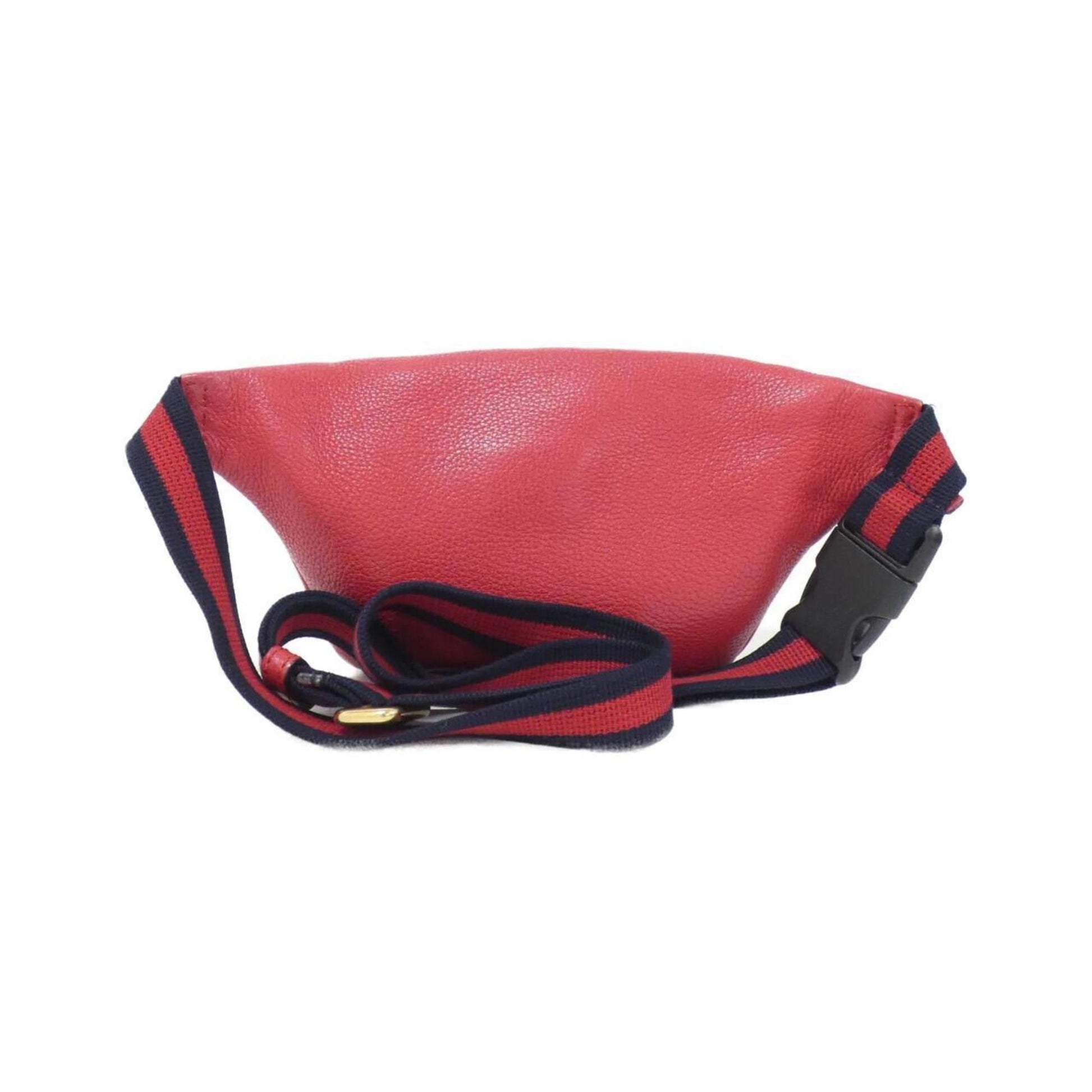 Gucci Red Color Leather Fanny Pack