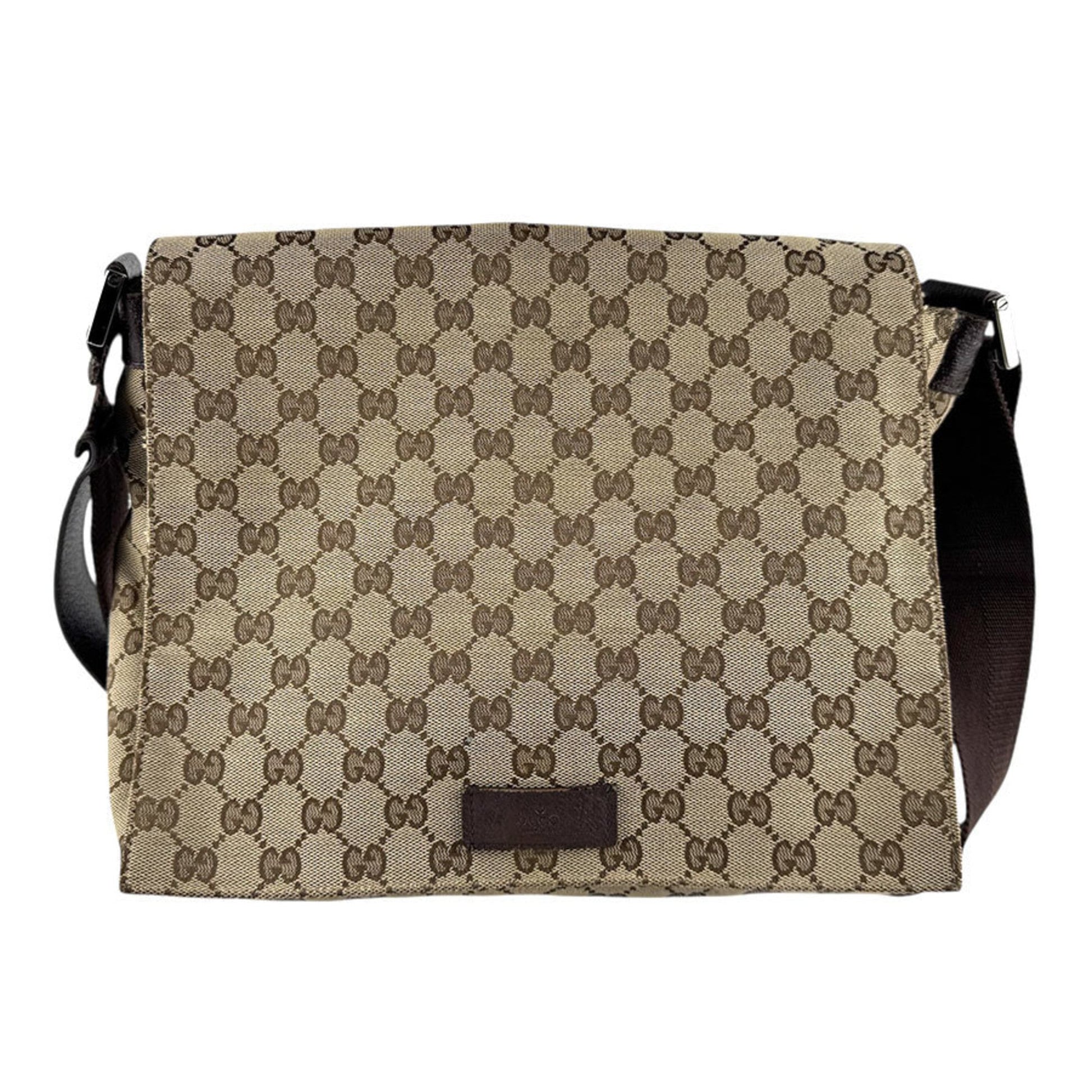 Gucci Brown Gg Canvas Shoulder Bag