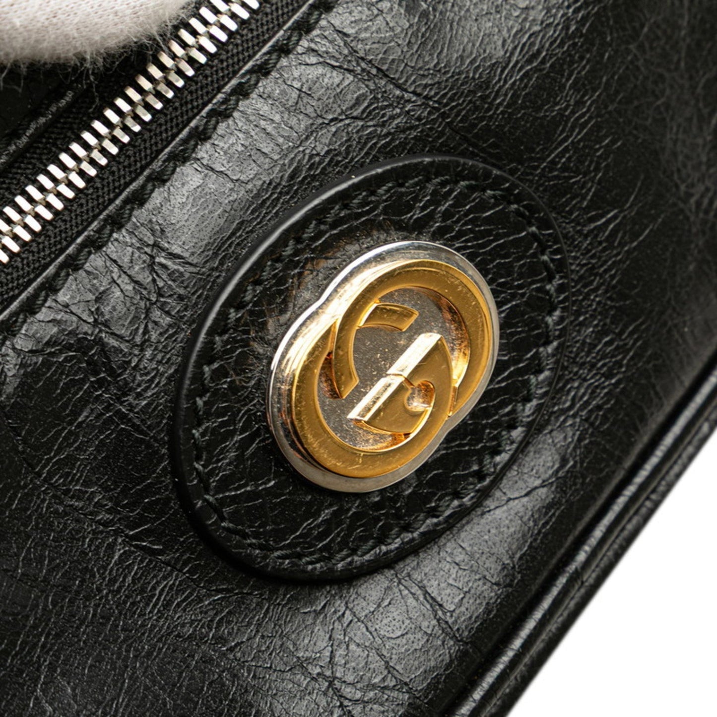 Gucci Black Leather Fanny Pack