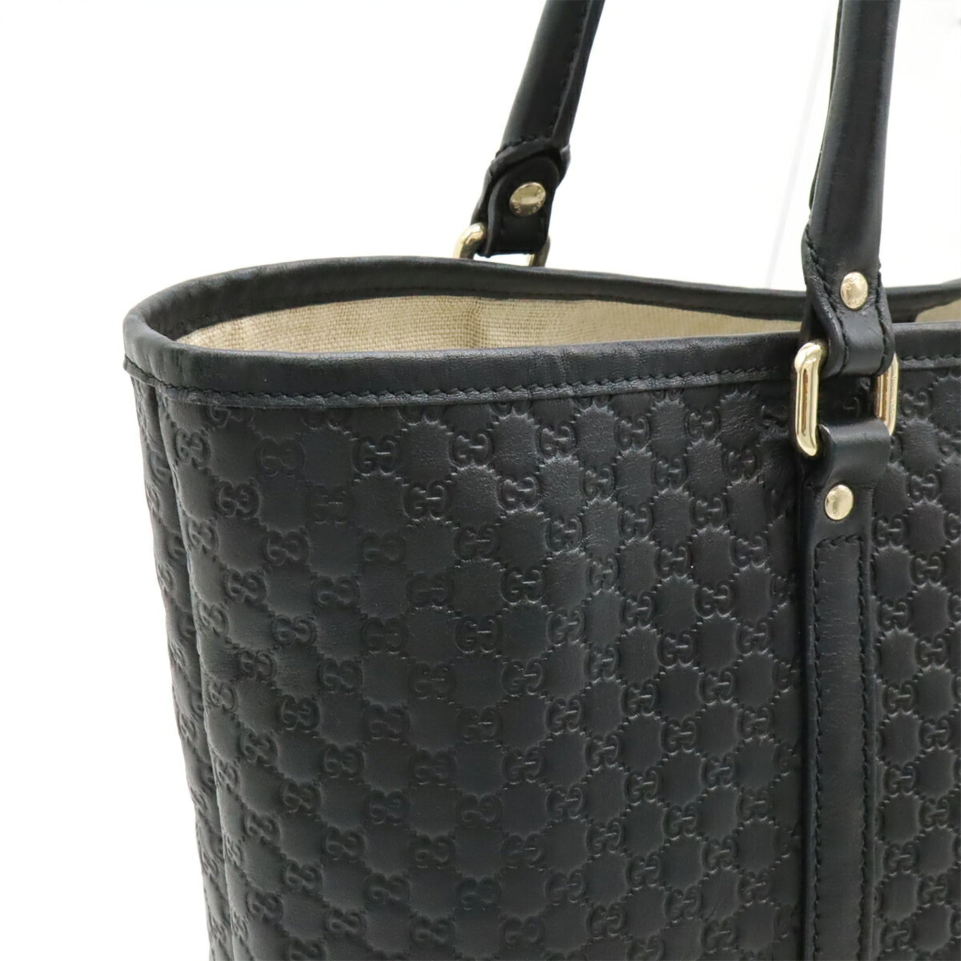 Gucci Microguccissima Black Micro Gg Leather Shoulder Bag Tote Bag