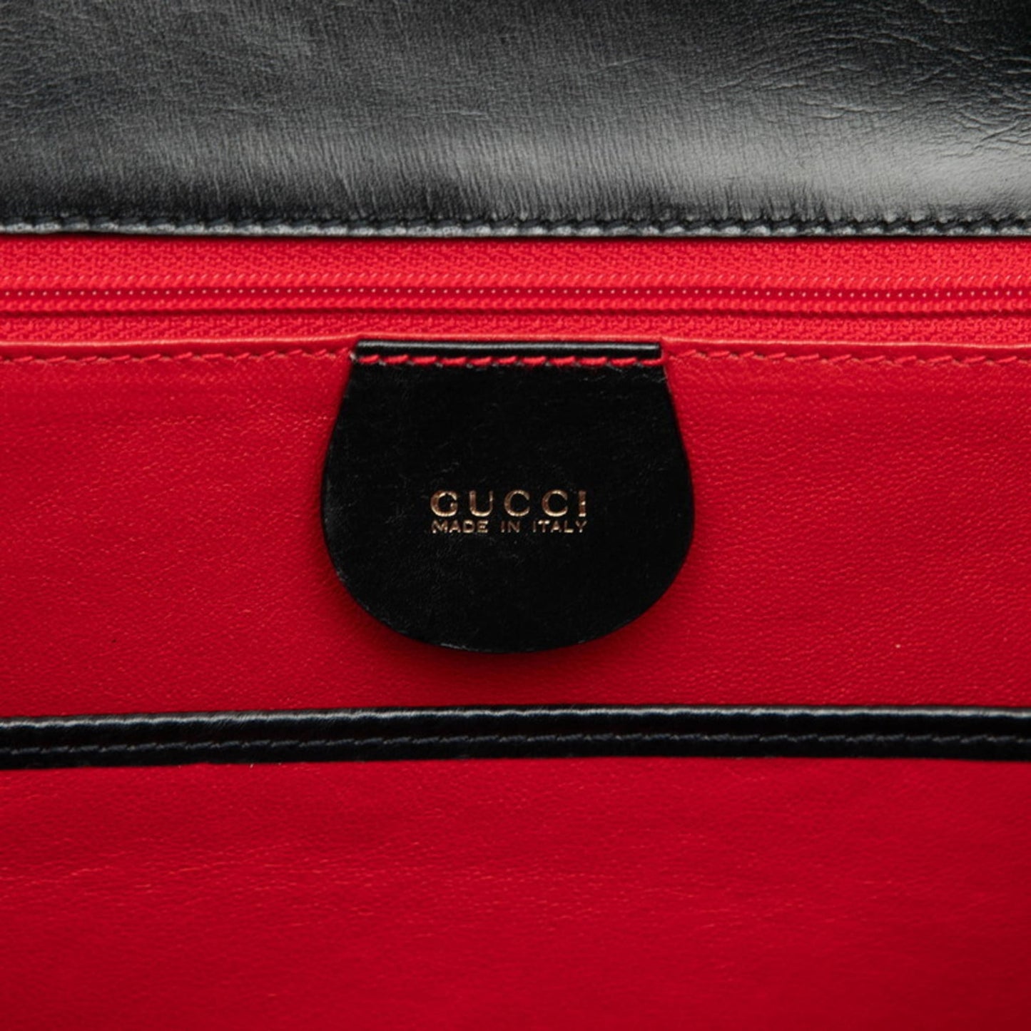 Gucci Black Leather Handbag Shoulder Bag