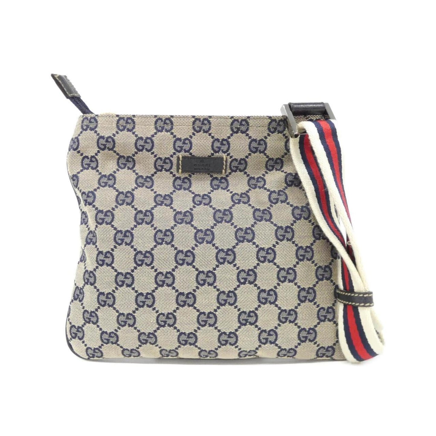 Gucci Silver Gg Canvas Shoulder Bag