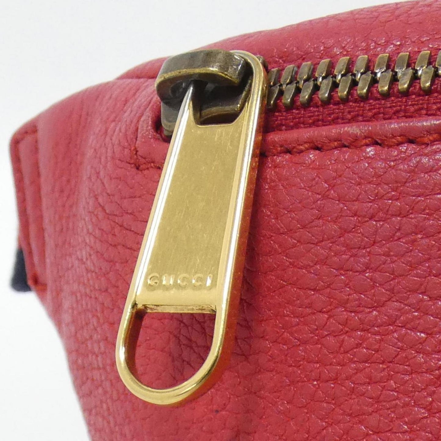 Gucci Red Color Leather Fanny Pack