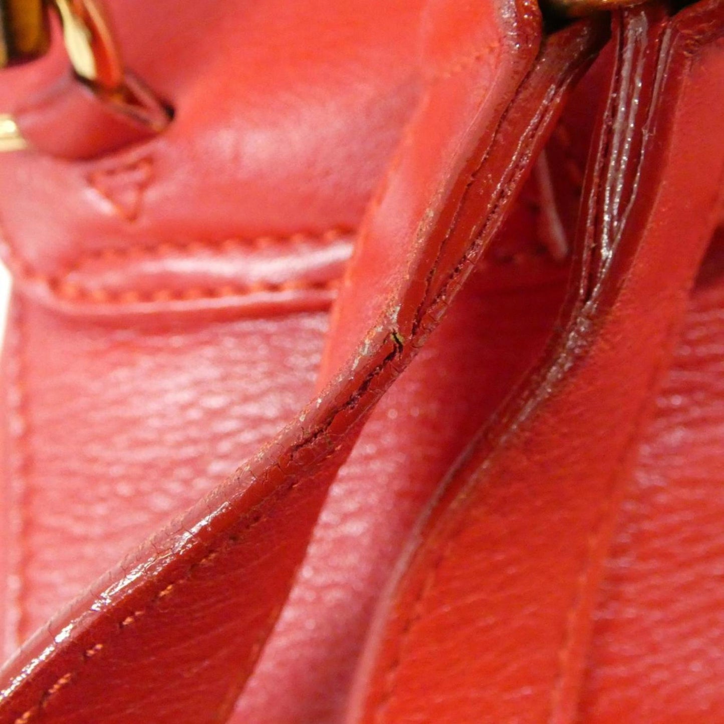 Gucci Red Color Leather Backpack