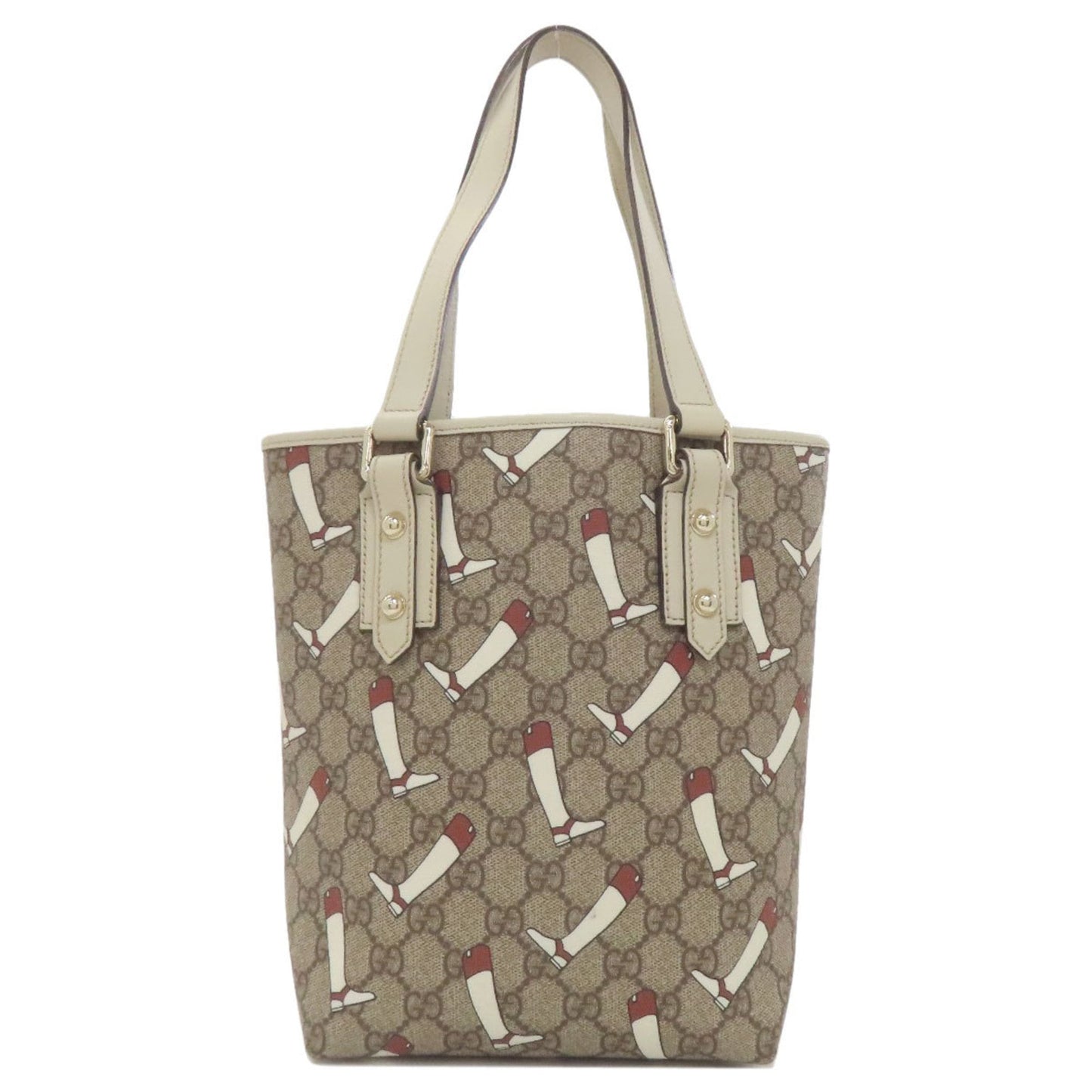Gucci Brown White Pvc Handbag