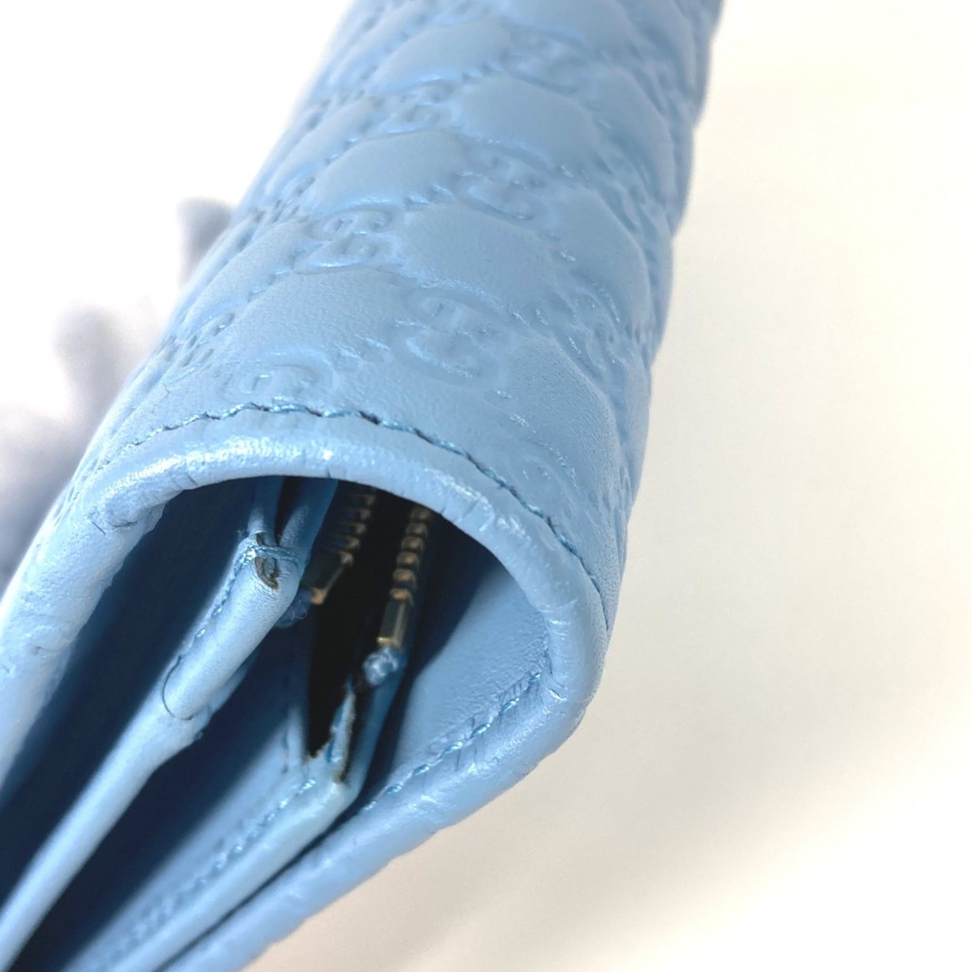 Gucci Blue Leather Shoulder Bag