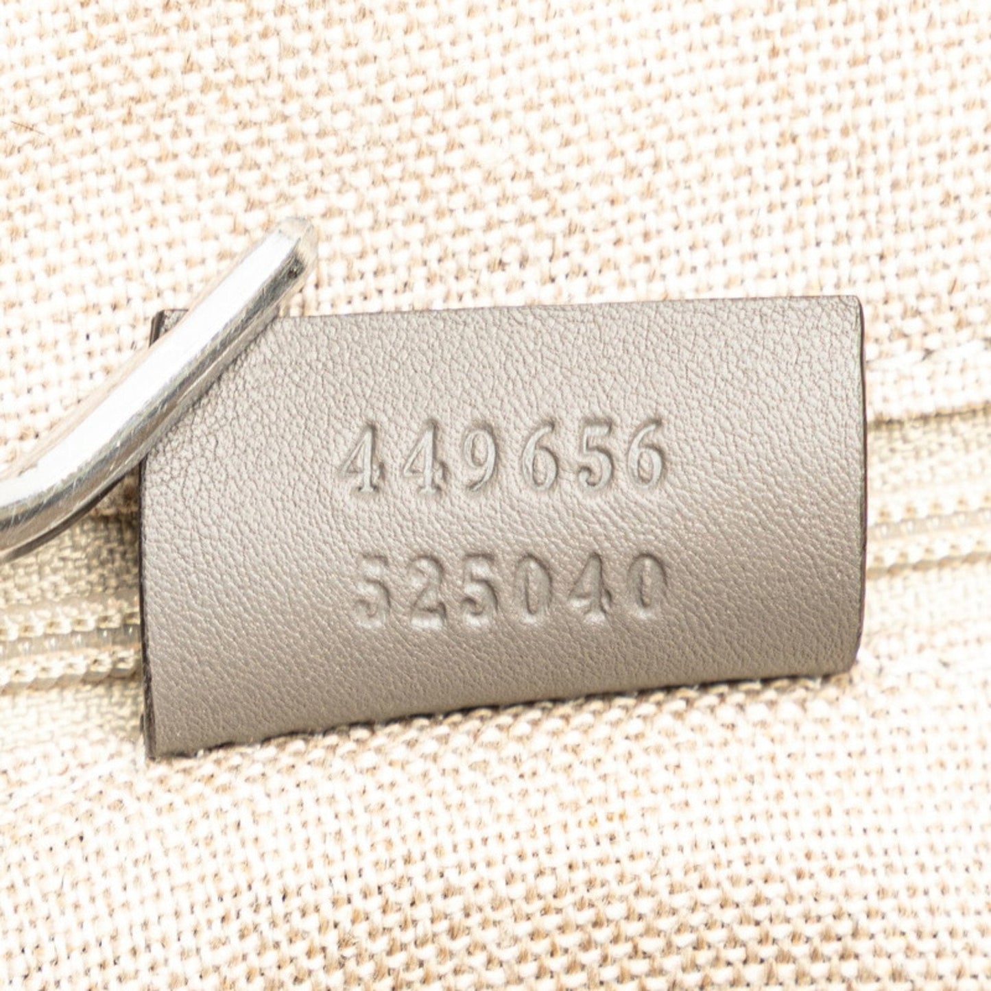Gucci Gray Leather Shoulder Bag Tote Bag