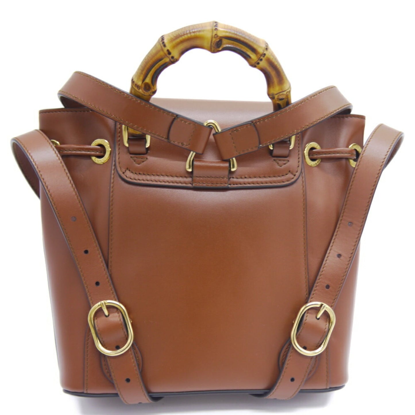 Gucci Brown Leather Backpack