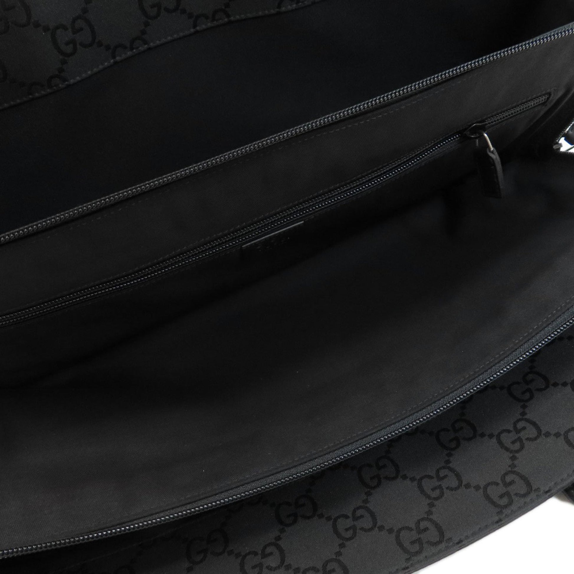 Gucci Black Nylon Canvas Briefcase Handbag