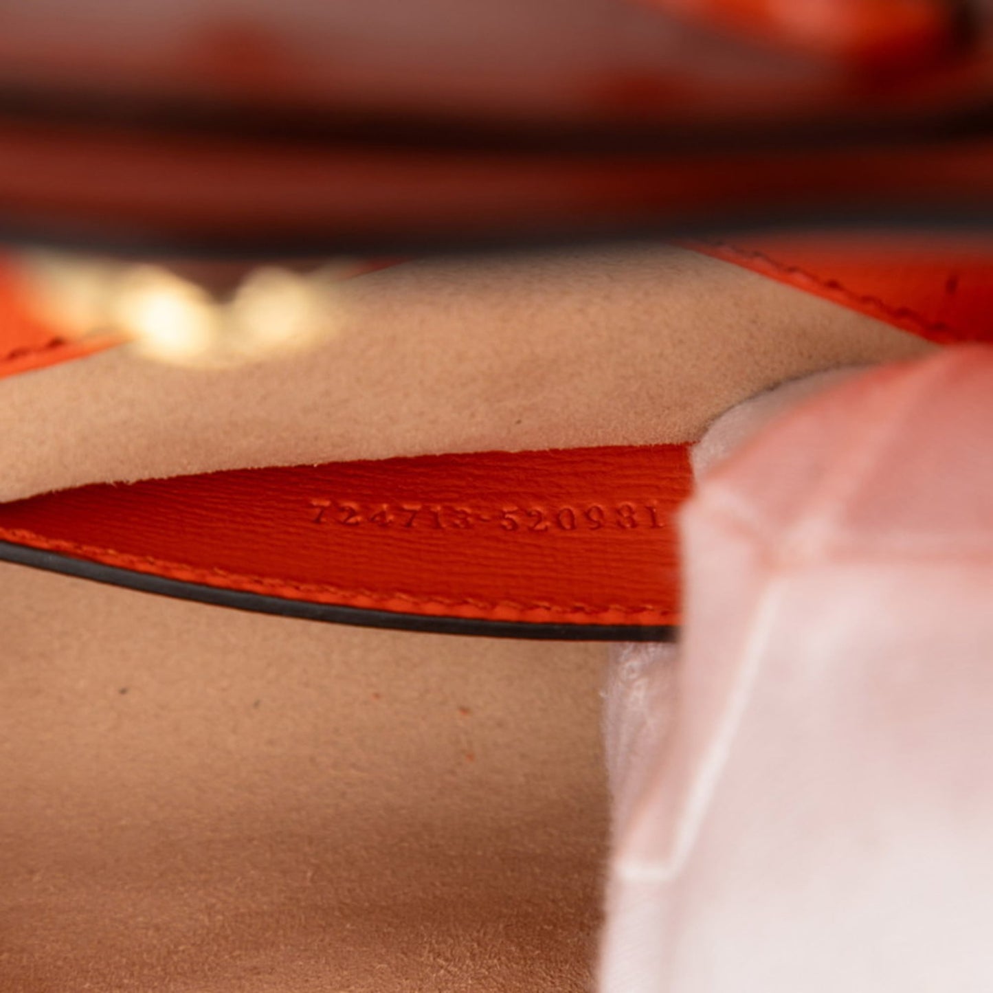 Gucci Orange Leather Shoulder Bag
