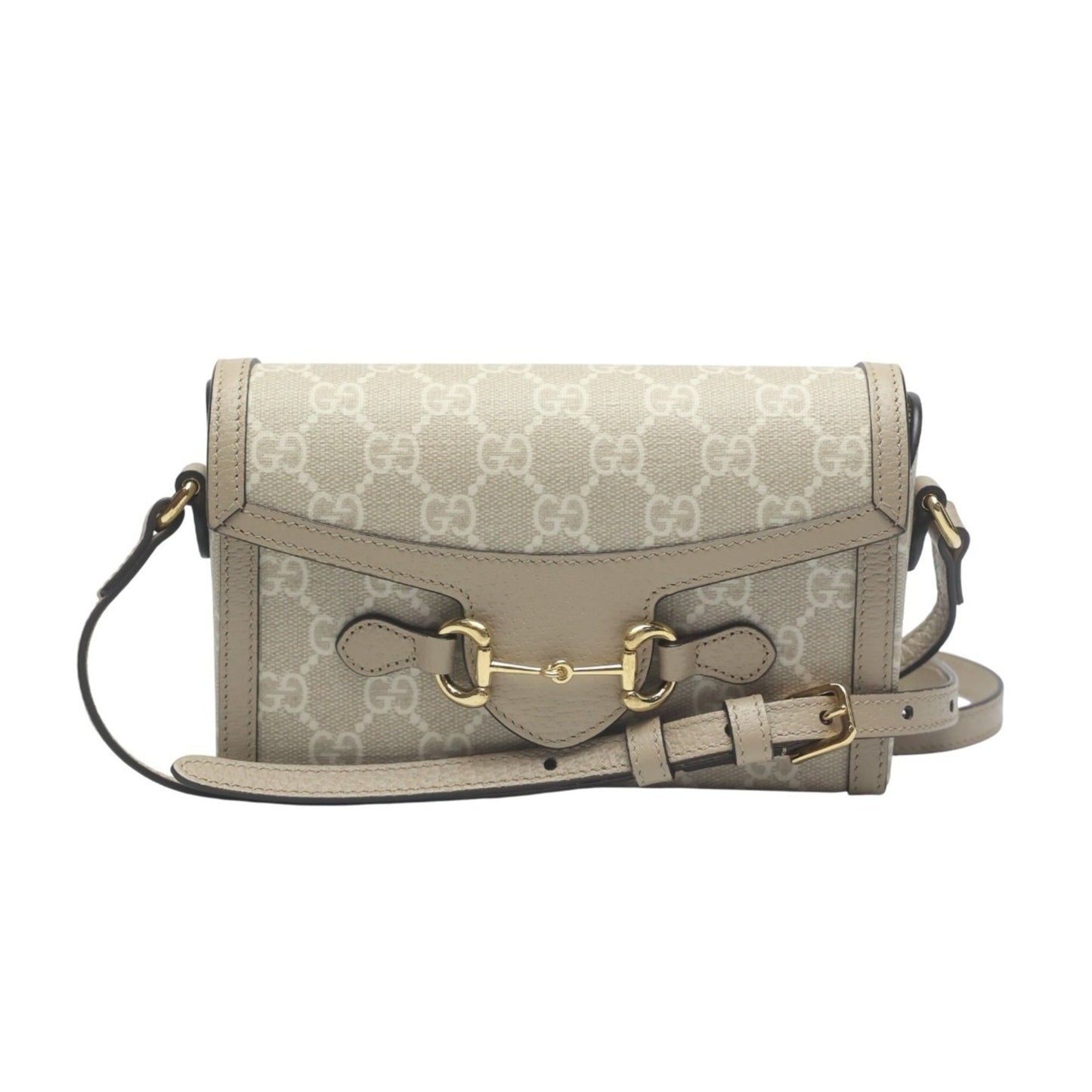 Gucci Beige Pvc Shoulder Bag