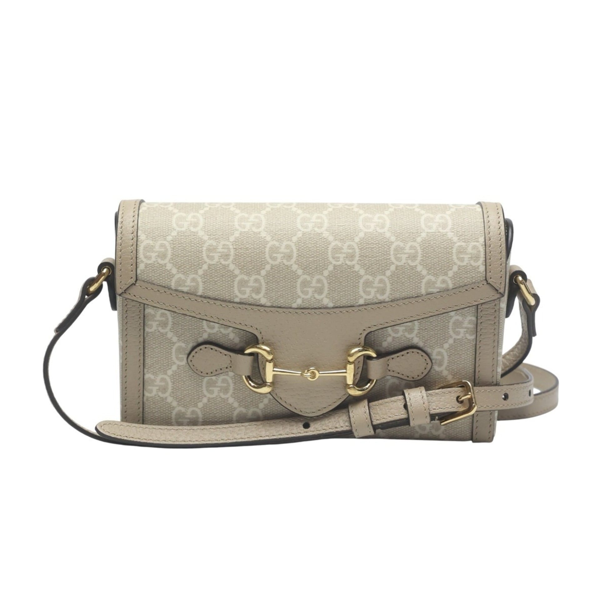 Gucci Beige Pvc Shoulder Bag