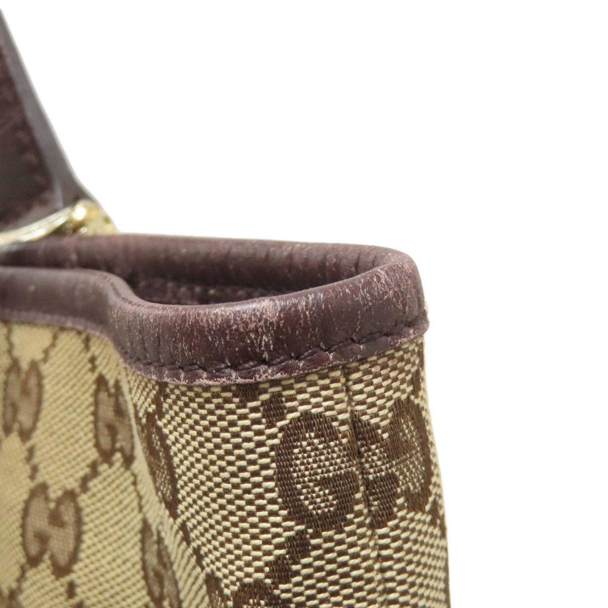 Gucci Brown Canvas Tote Bag