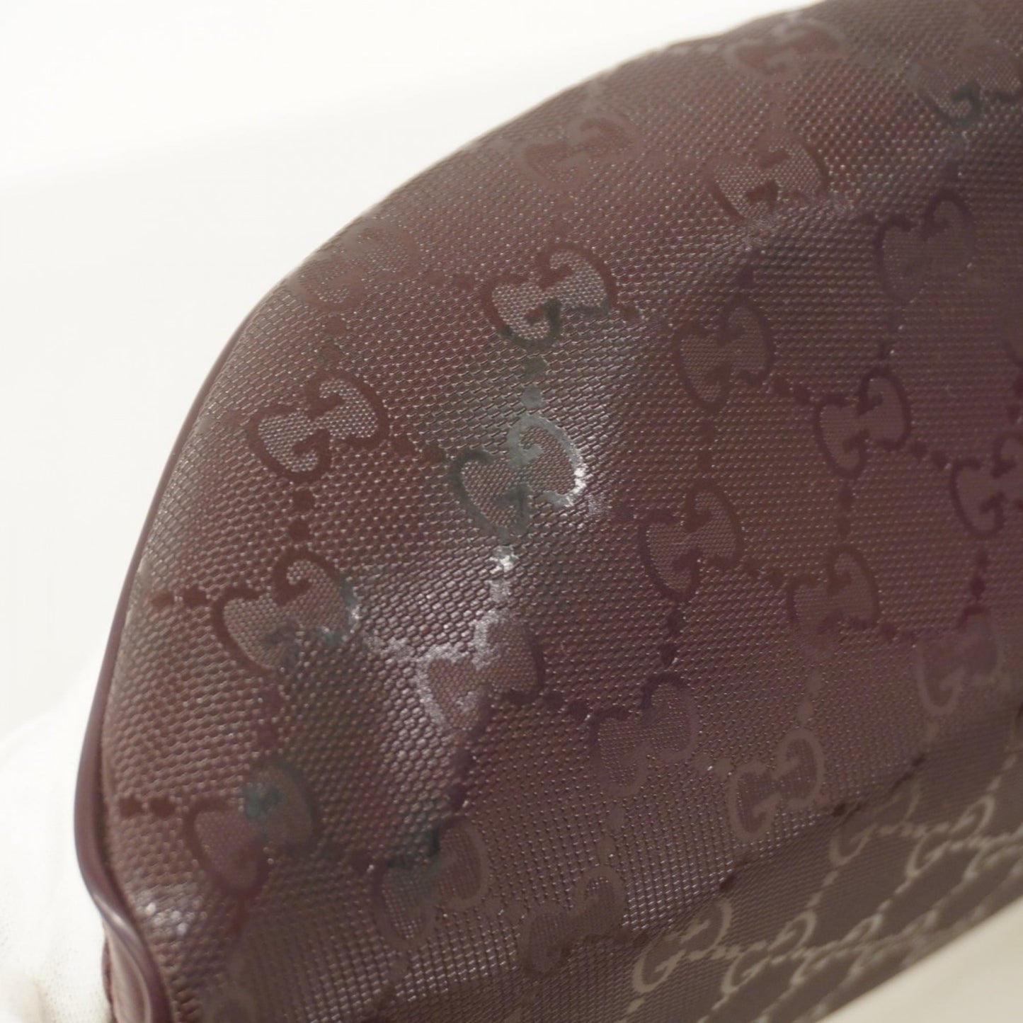 Gucci Bordeaux Pvc Sling Bag