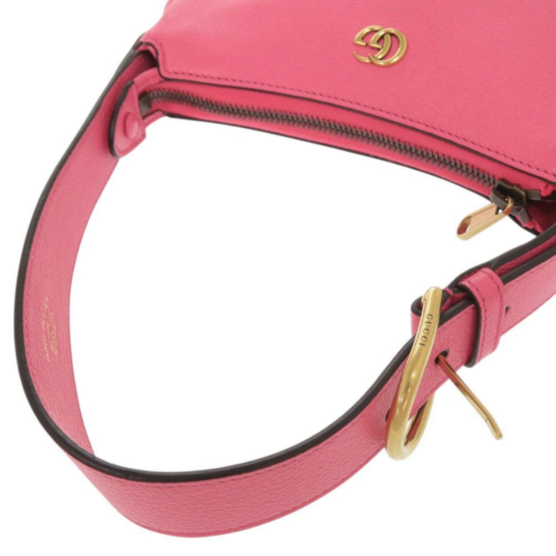 Gucci Pink Leather Handbag Shoulder Bag