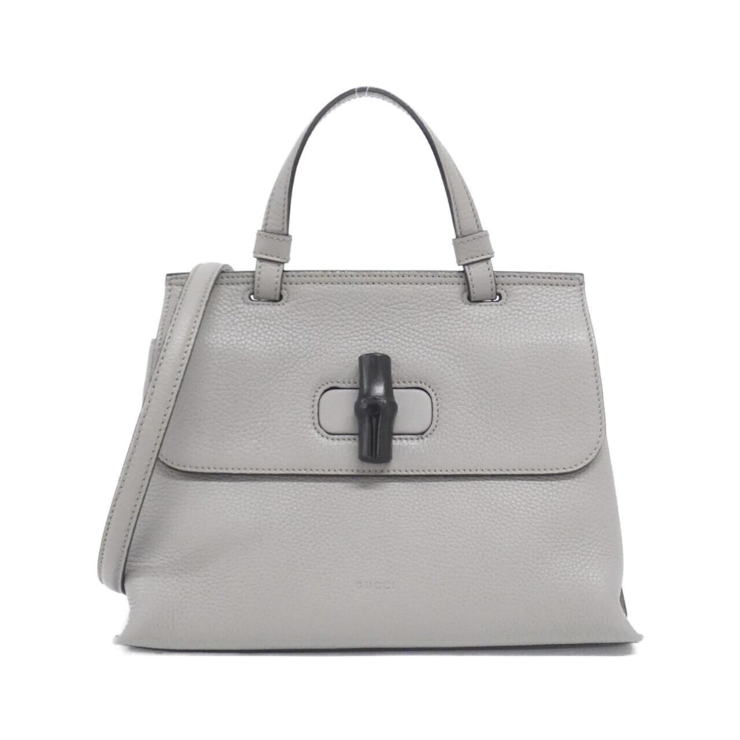Gucci Light Gray Leather Handbag