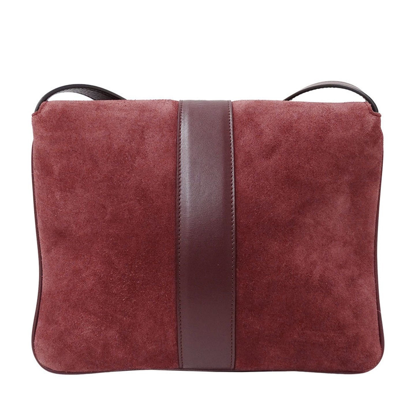 Gucci Bordeaux Suede Shoulder Bag
