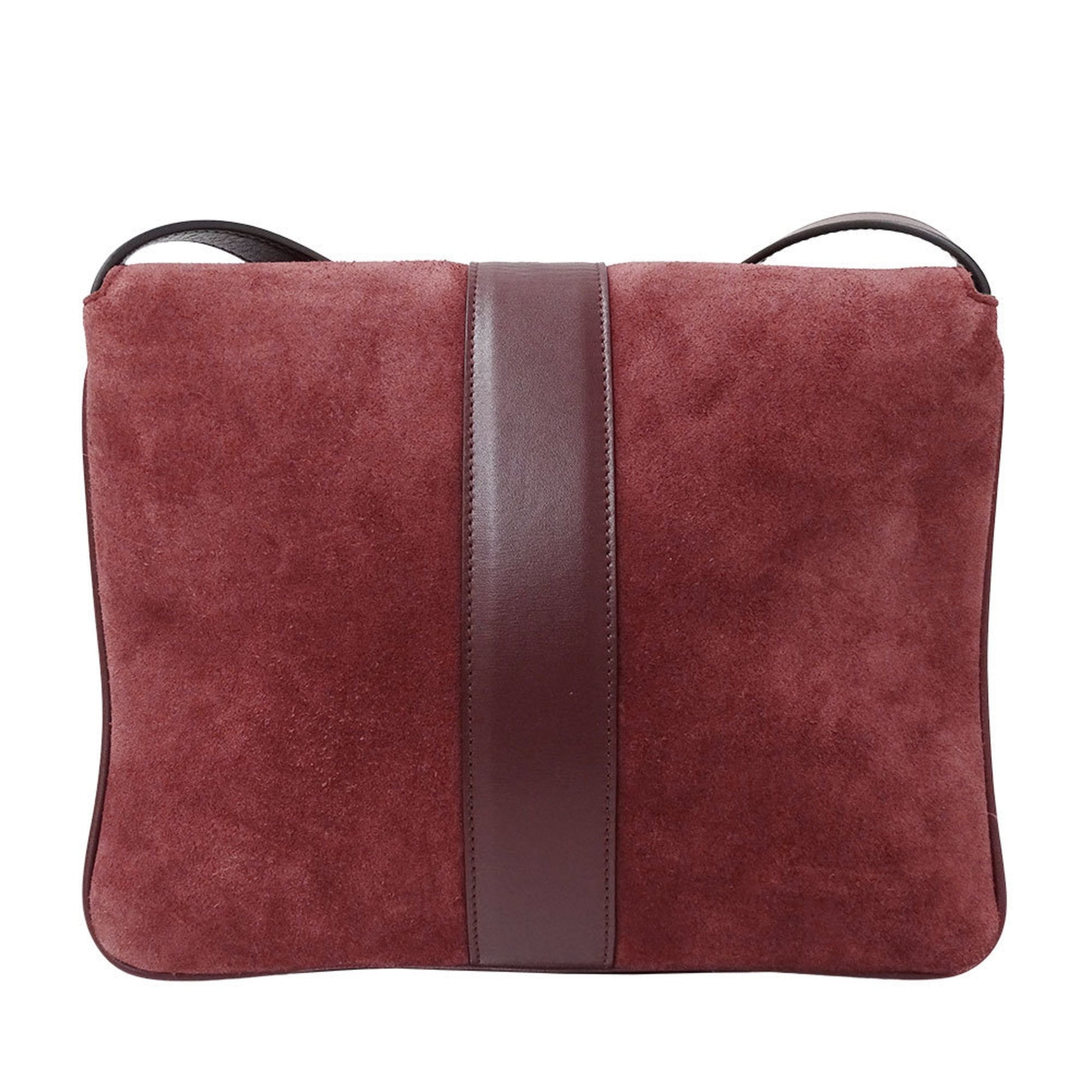 Gucci Bordeaux Suede Shoulder Bag