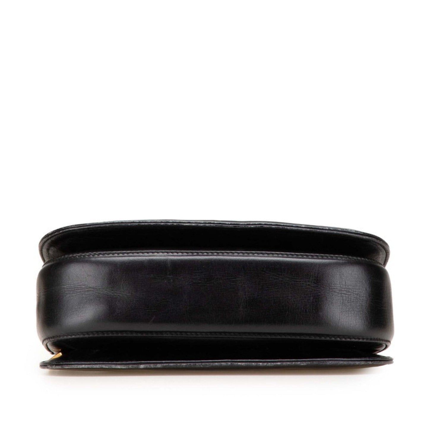 Gucci Black Brown Leather Plastic Handbag