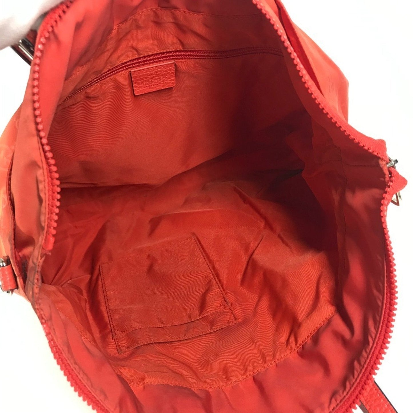 Gucci Orange Nylon Handbag Shoulder Bag Tote Bag