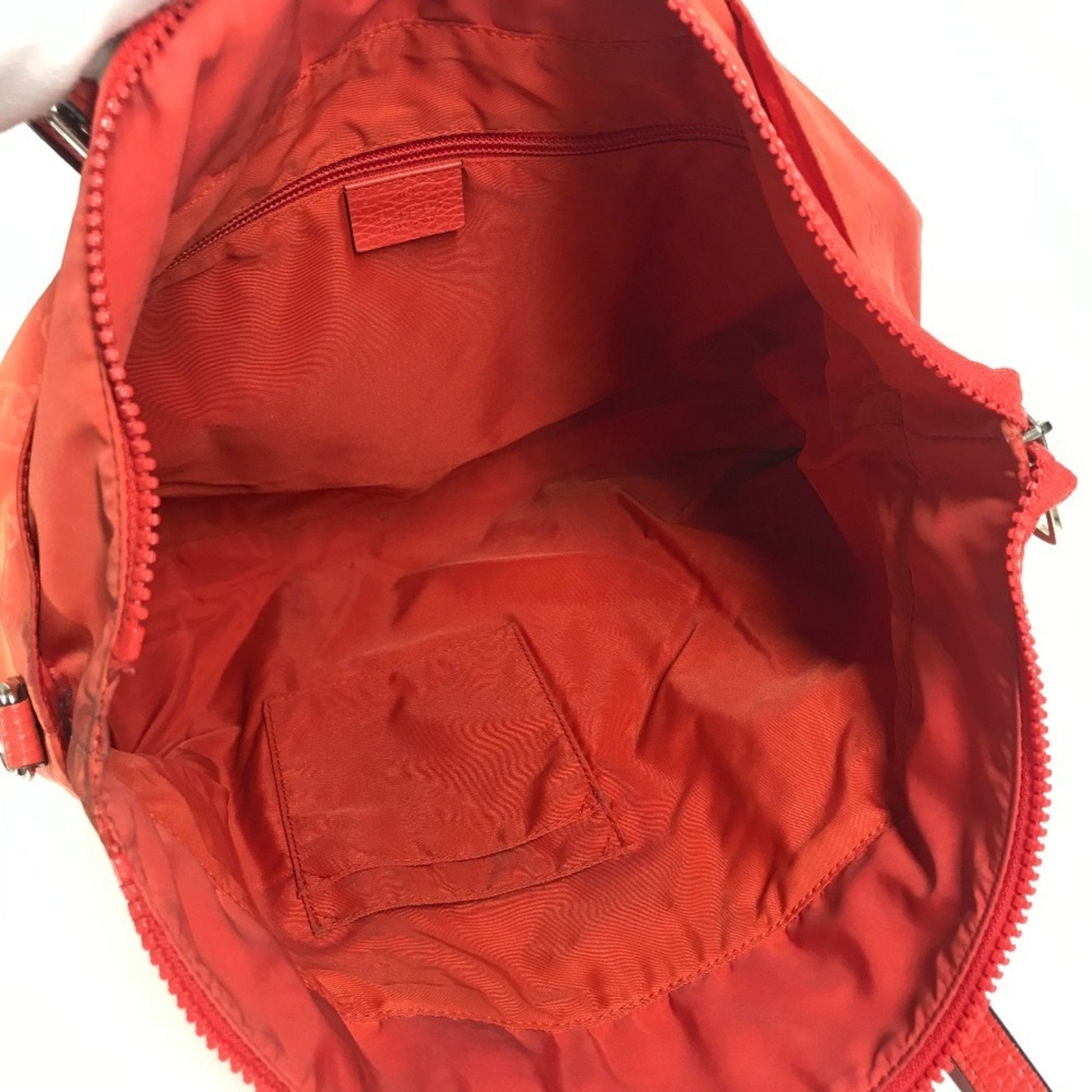 Gucci Orange Nylon Handbag Shoulder Bag Tote Bag