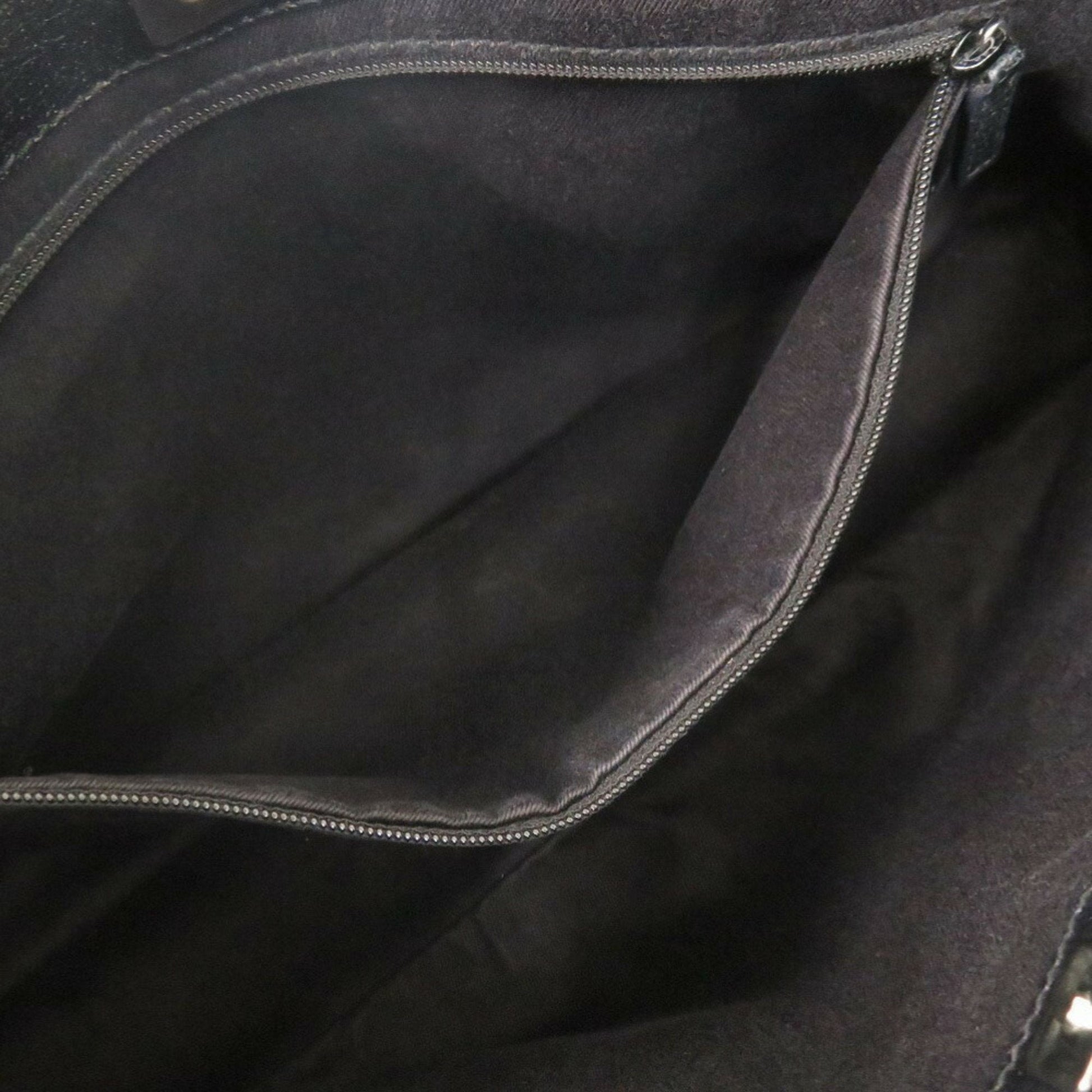 Gucci Black Gg Canvas Handbag Tote Bag