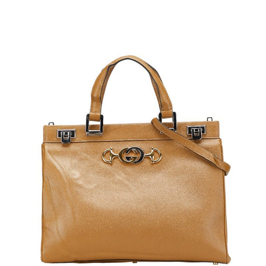 Gucci Brown Leather Handbag Shoulder Bag