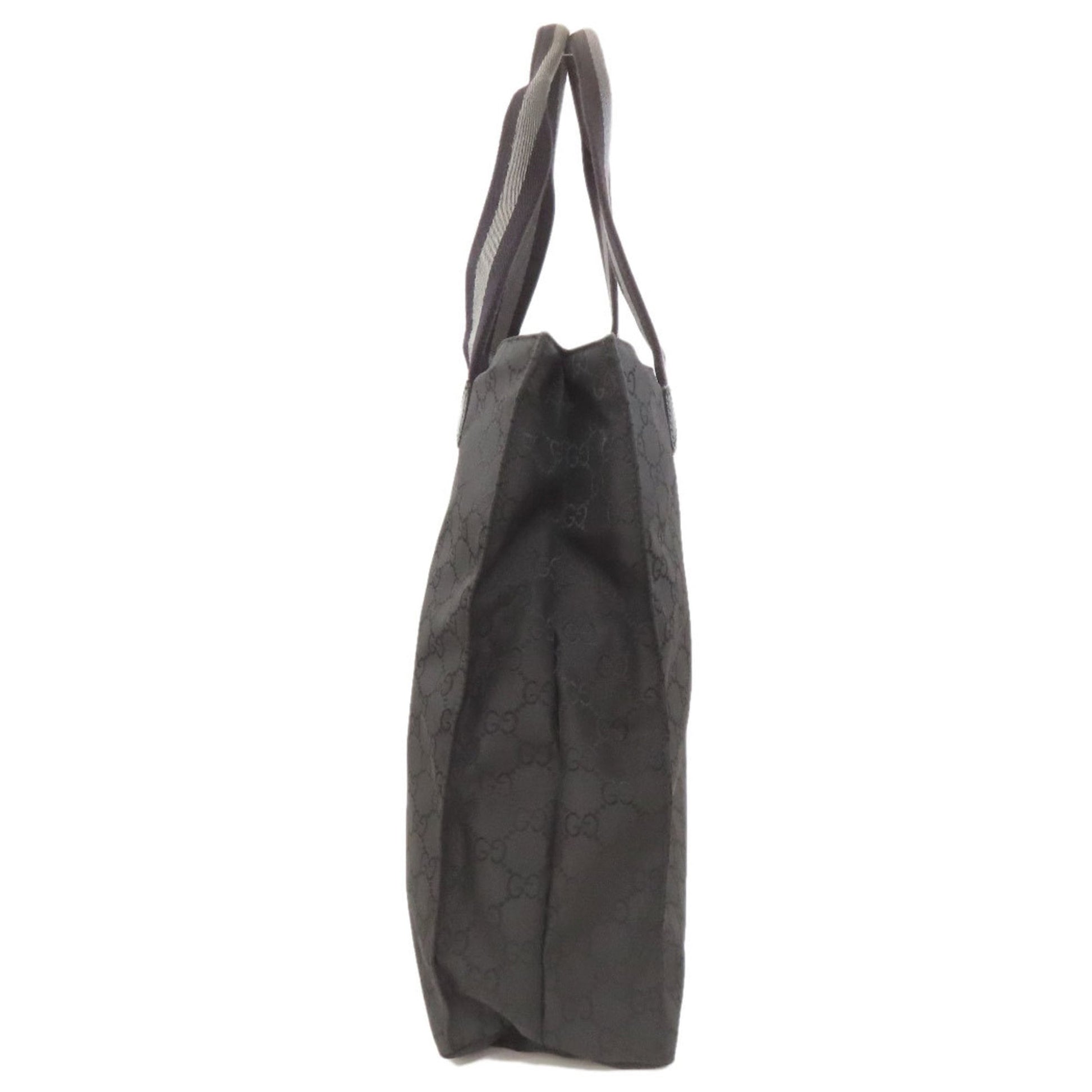 Gucci Black Nylon Canvas Tote Bag