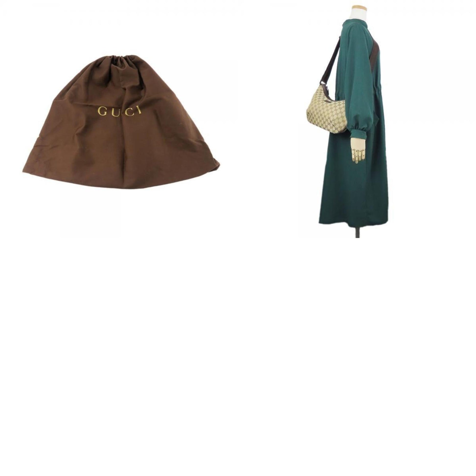 Gucci Gg Canvas Beige Brown Gg Canvas Shoulder Bag