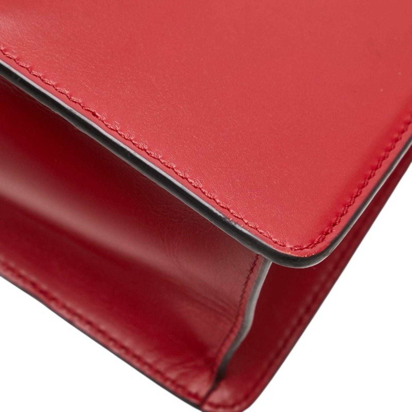 Gucci Navy Red Color Leather Shoulder Bag