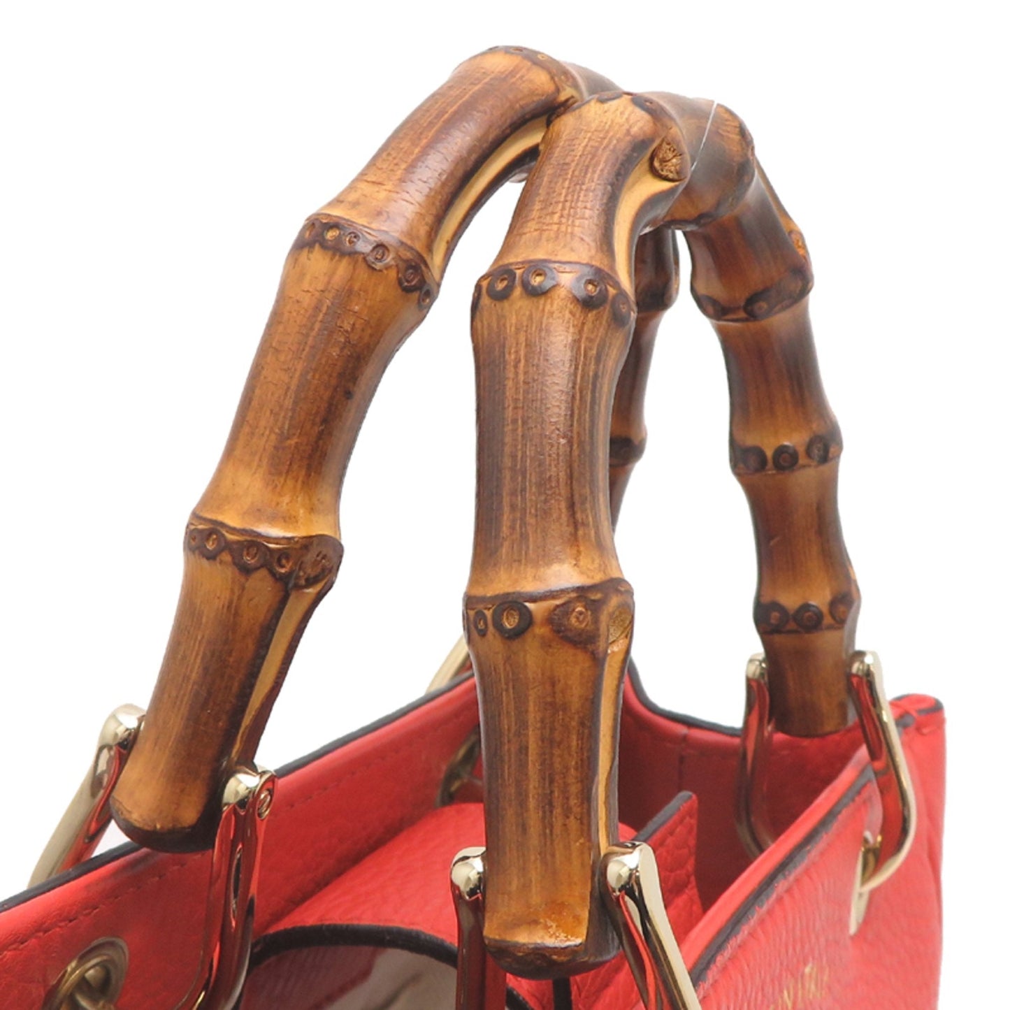 Gucci Orange Leather Handbag