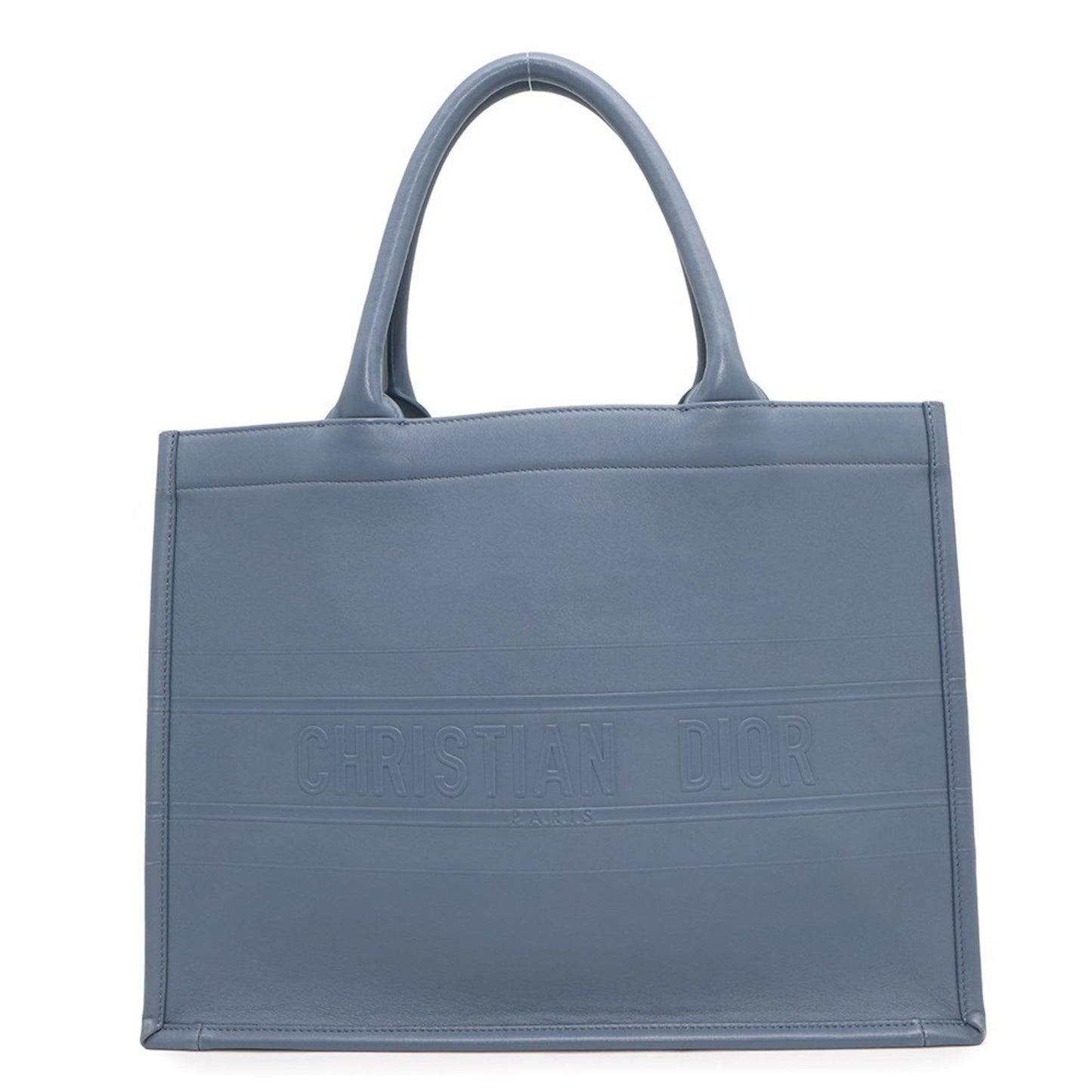 Dior Handbag Christian Tote Bag Leather Blue