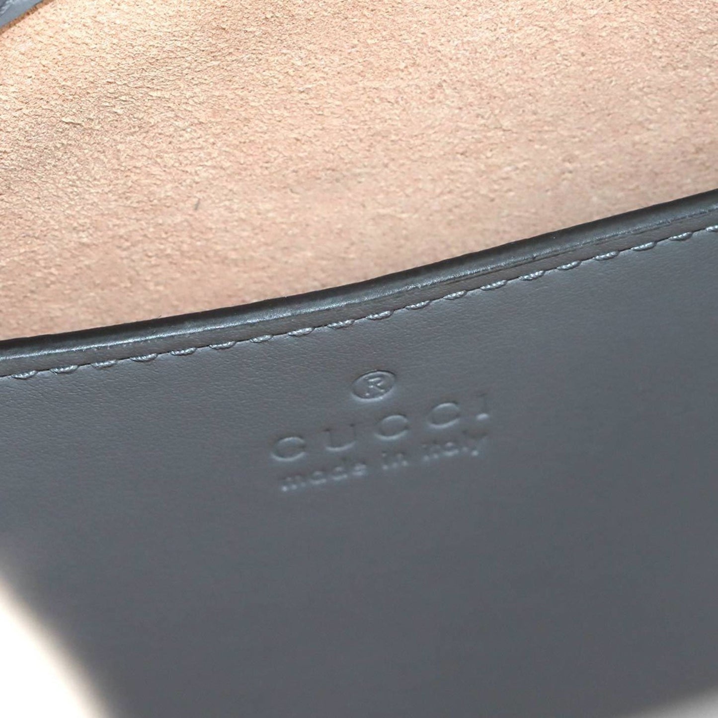 Gucci Gray Leather Tote Bag