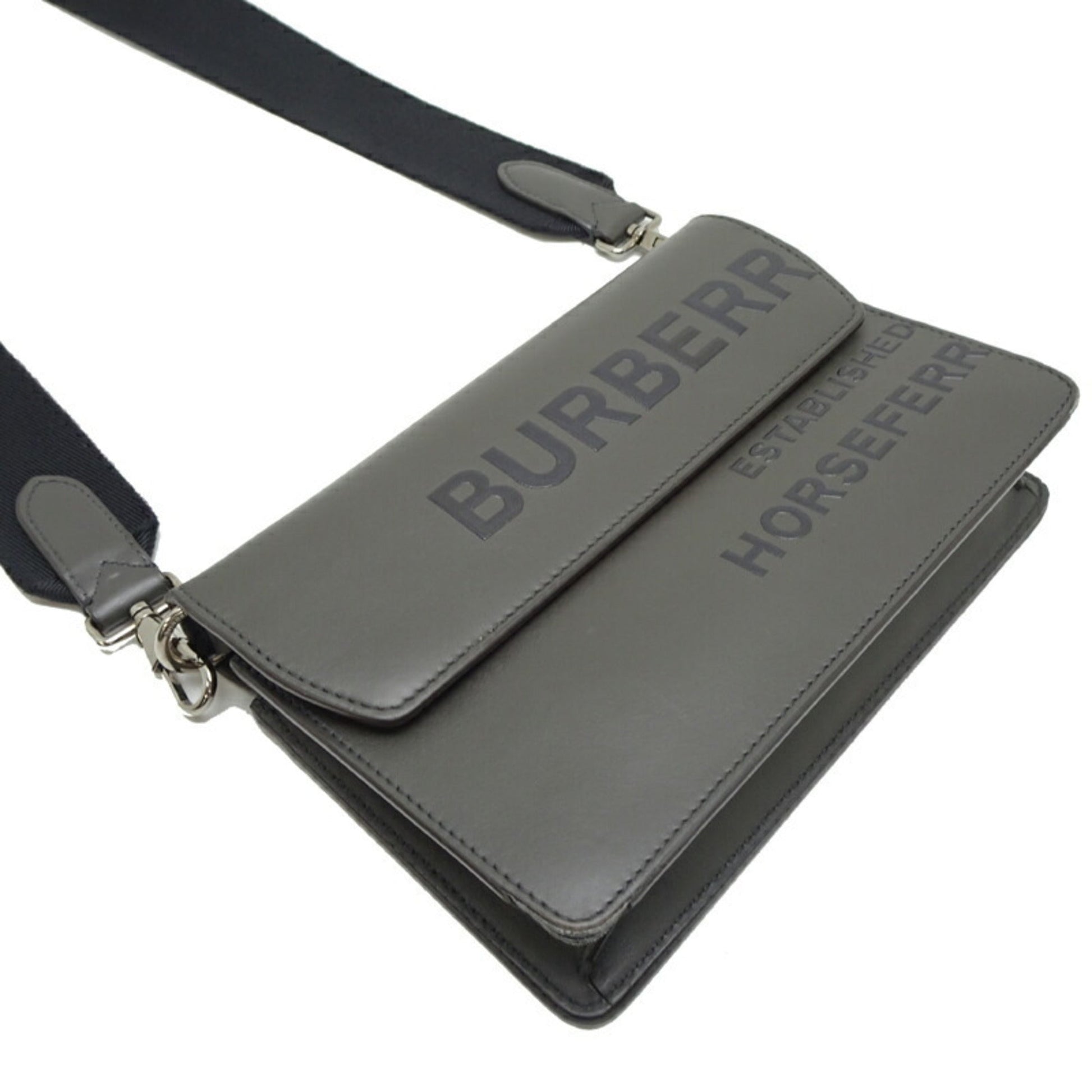 Burberry Coated Shoulder Bag Canvas Brown