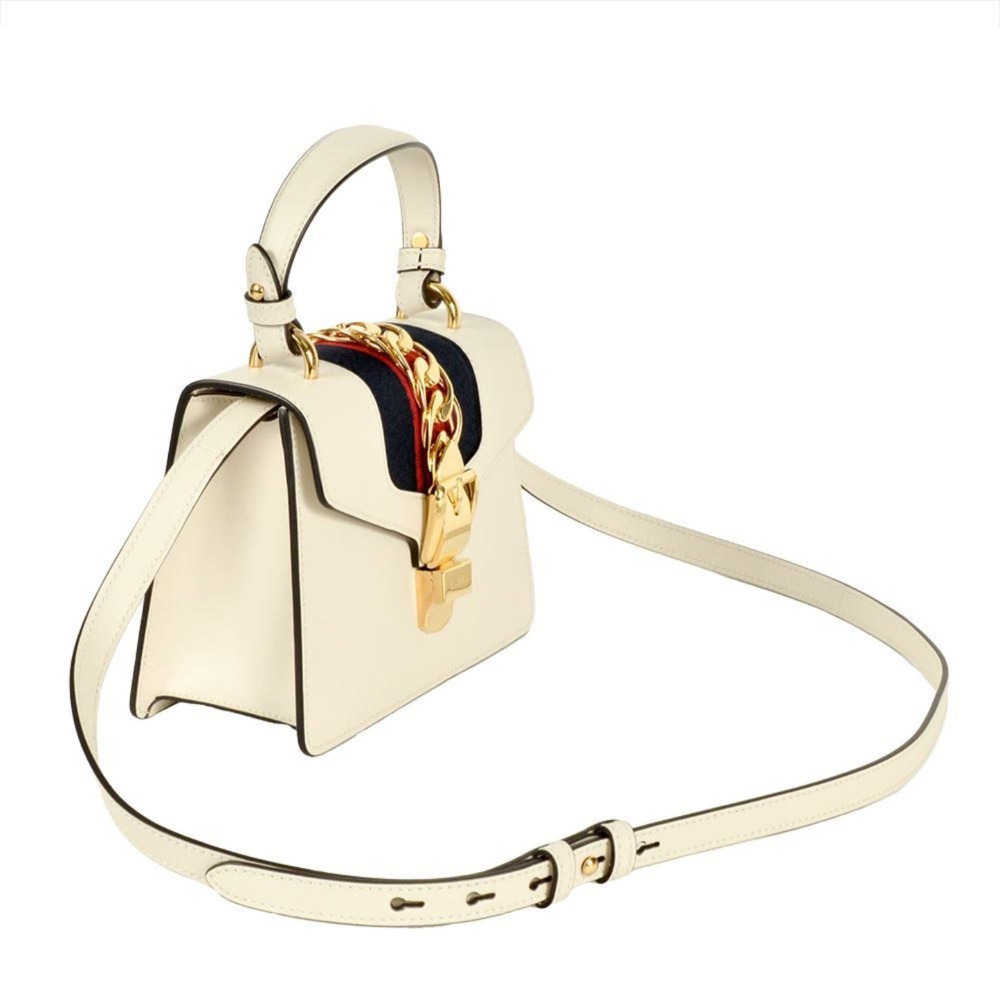 Gucci White Leather Handbag