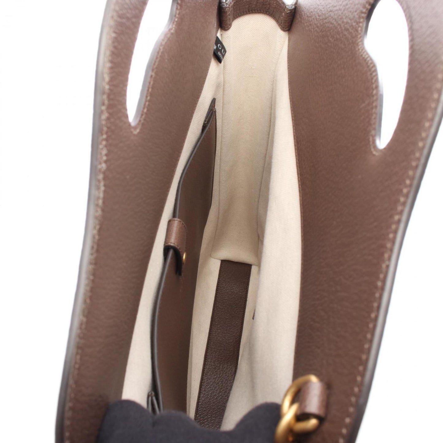 Gucci Beige Brown Multi-Color Gg Supreme Leather Handbag Tote Bag