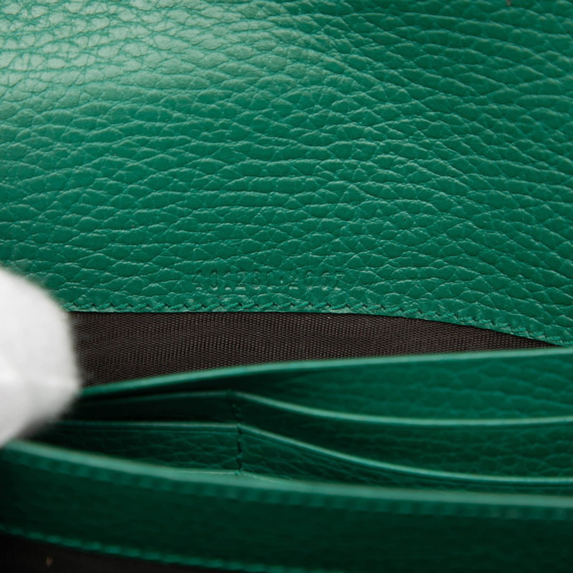 Gucci Green Leather Shoulder Bag