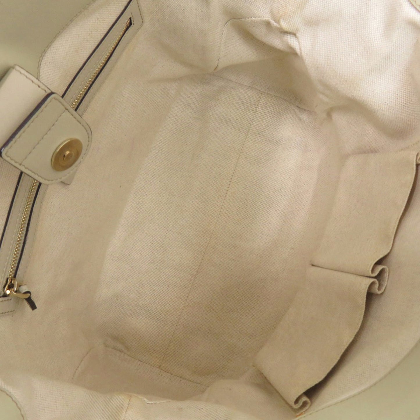 Gucci Beige Gg Canvas Tote Bag