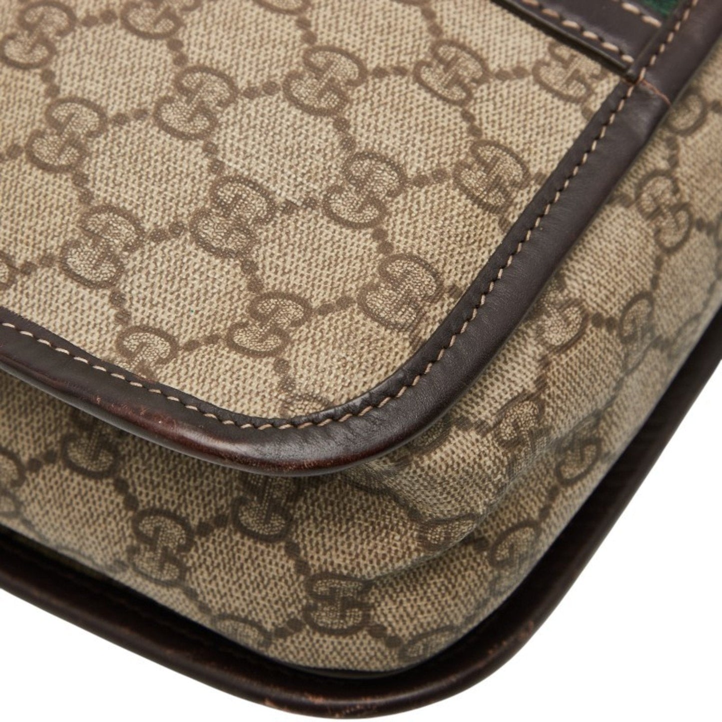 Gucci Beige Multi-Color Pvc Leather Shoulder Bag