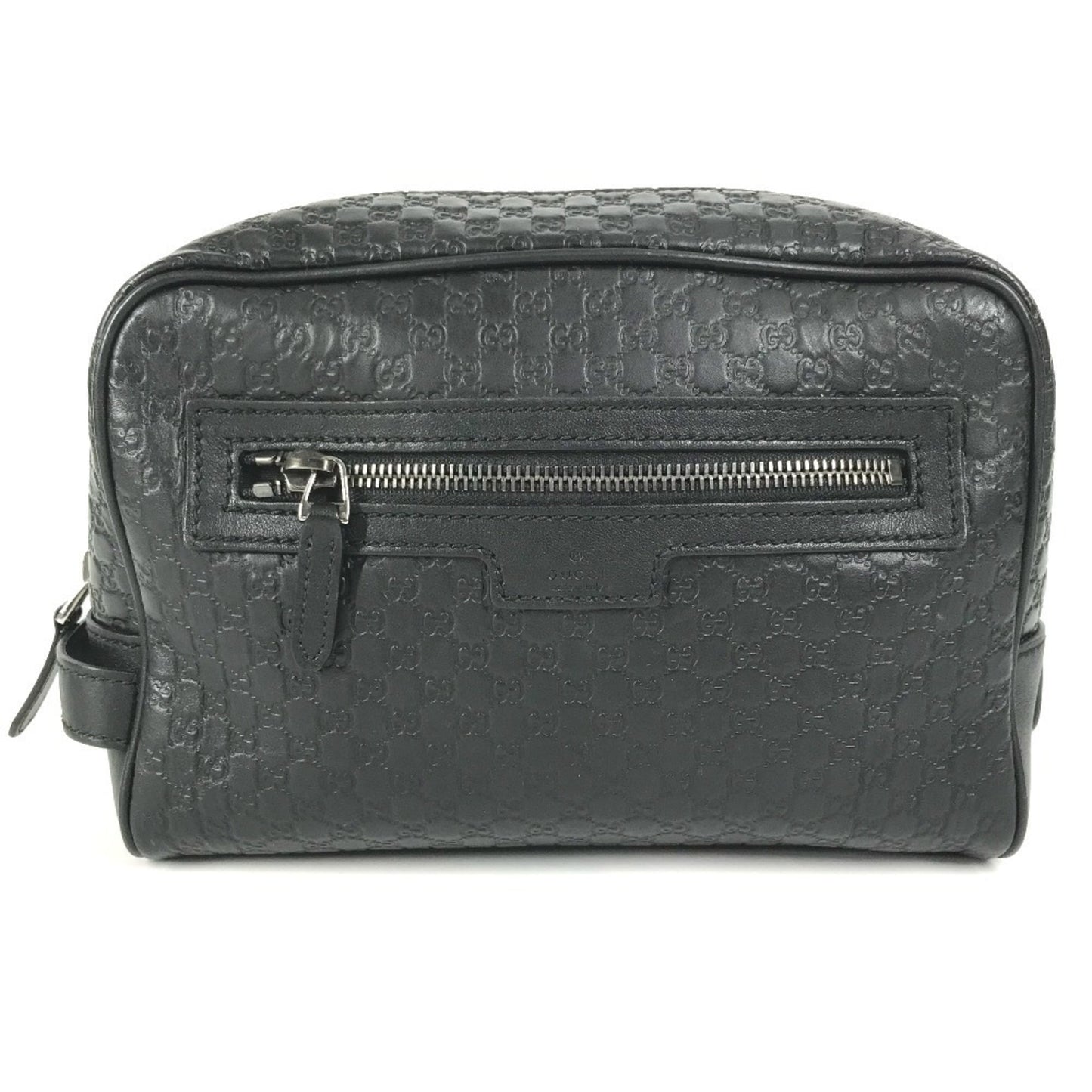 Gucci Guccissima Black Gg Leather Clutch Bag
