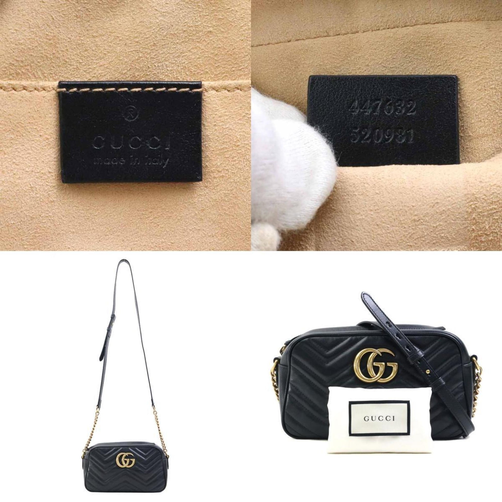Gucci Black Leather Shoulder Bag