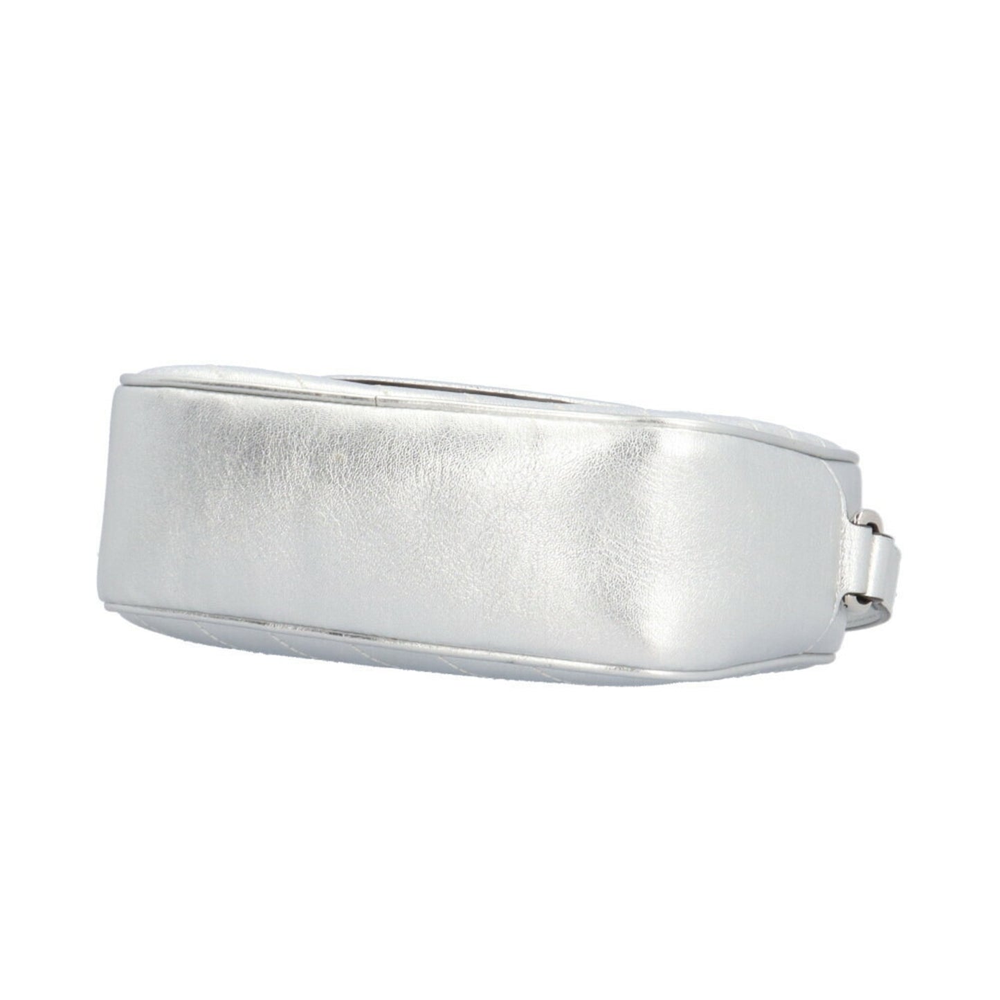 Gucci Silver Leather Shoulder Bag