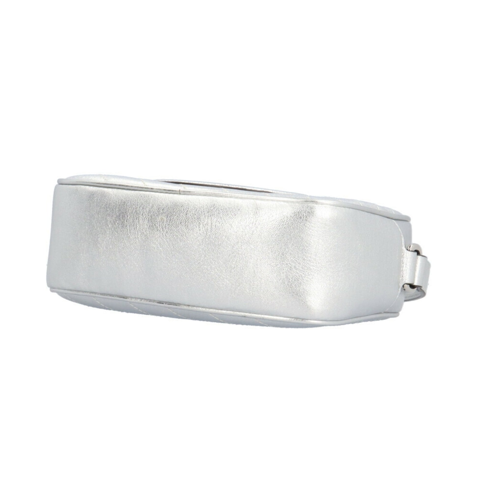 Gucci Silver Leather Shoulder Bag