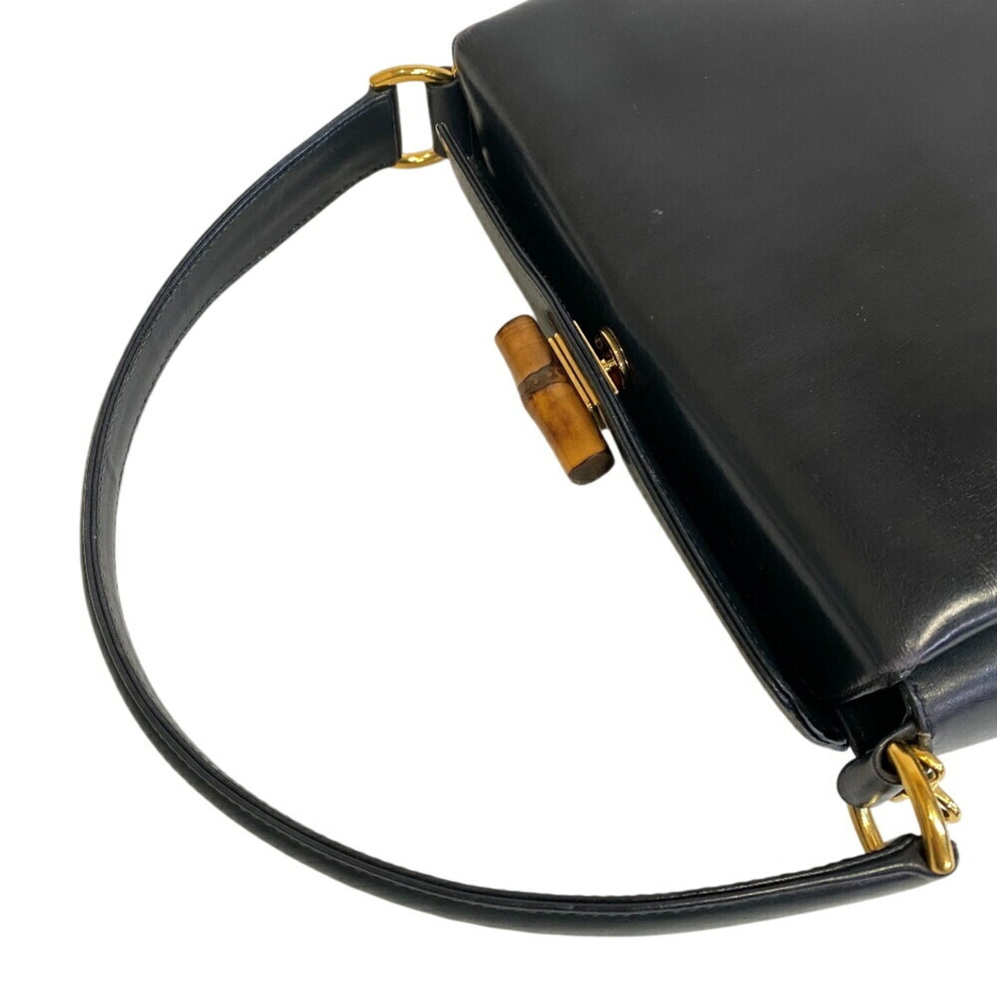 Gucci Black Red Color Leather Handbag