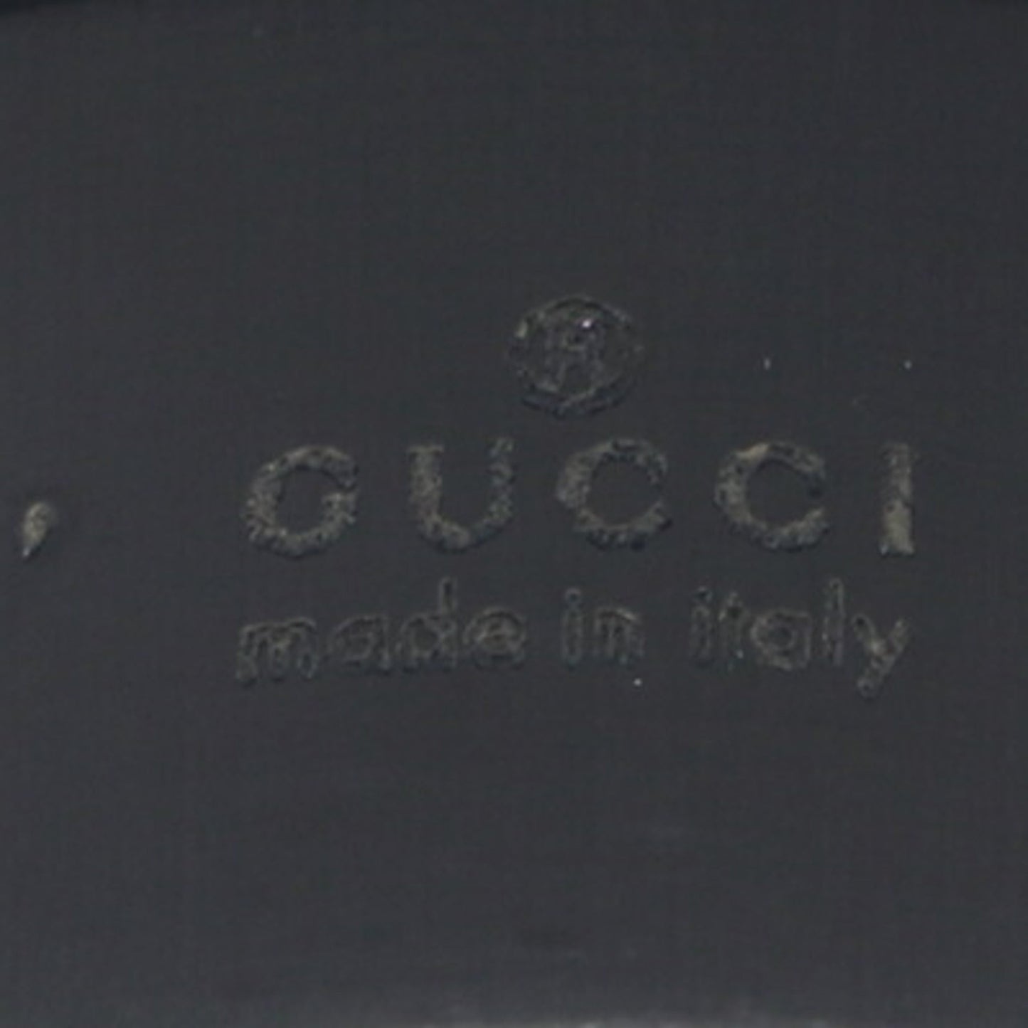 Gucci Silver Black White Gold (18K) Band Ring