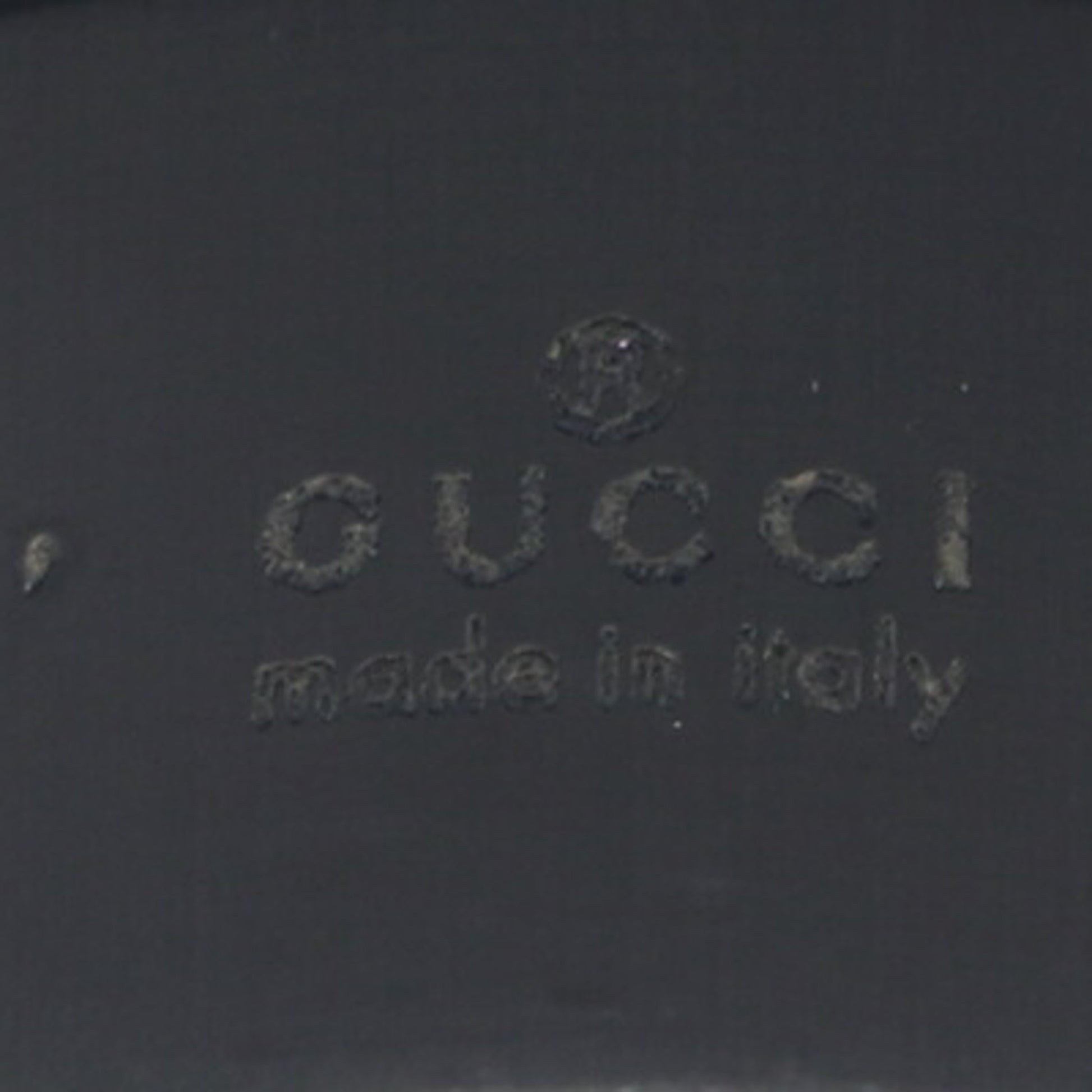 Gucci Silver Black White Gold (18K) Band Ring