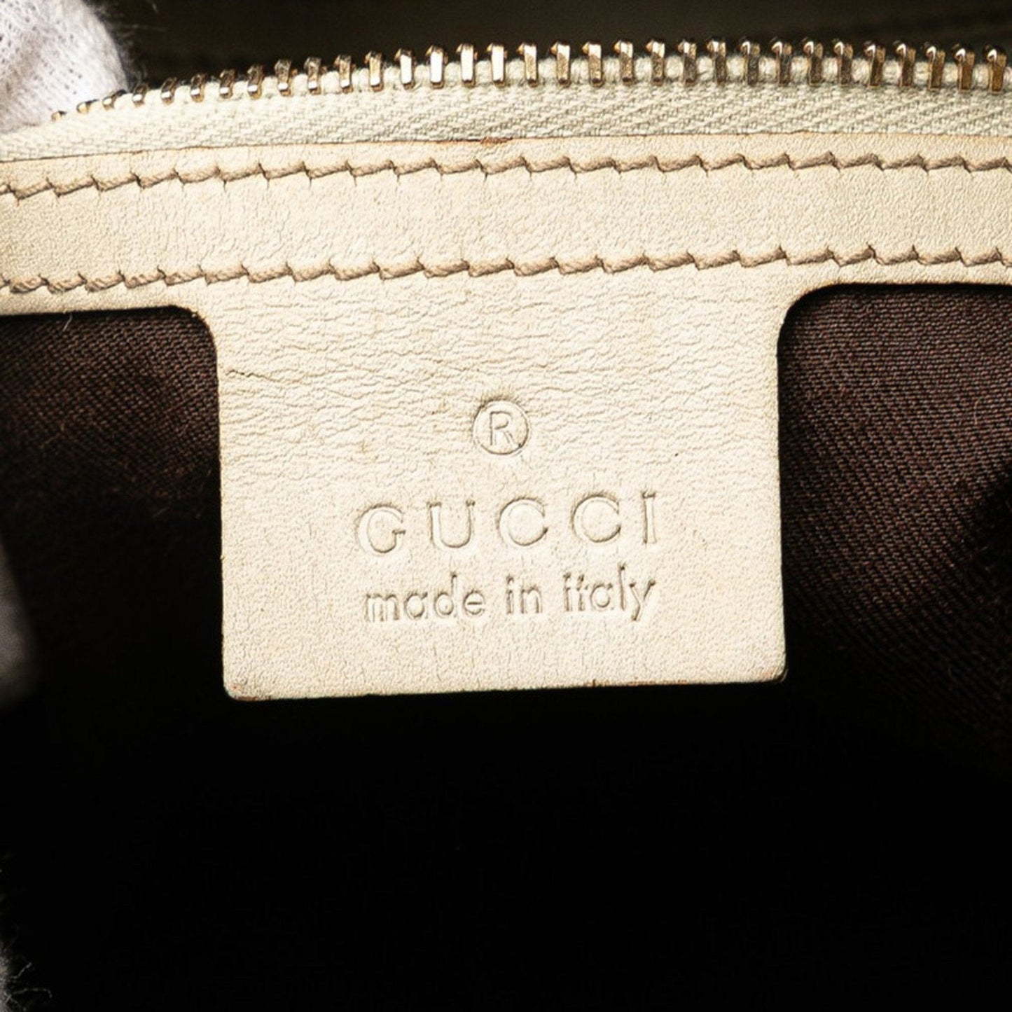 Gucci Guccissima Beige Leather Handbag