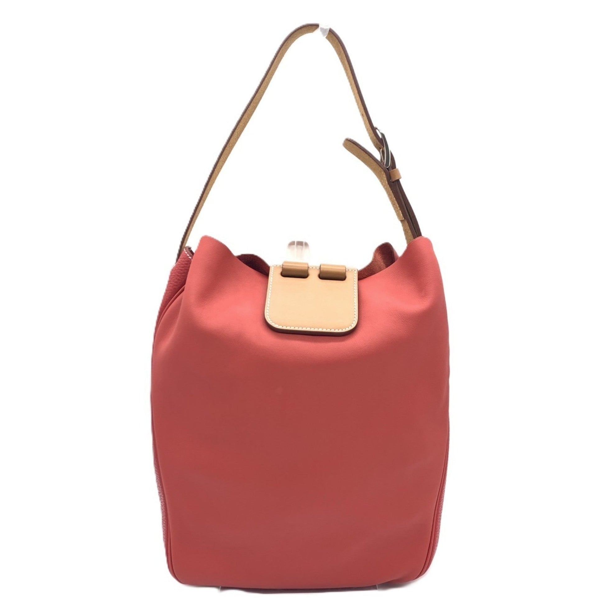 Hermes Color Taurillon Clemence Swift Shoulder Bag Leather Red
